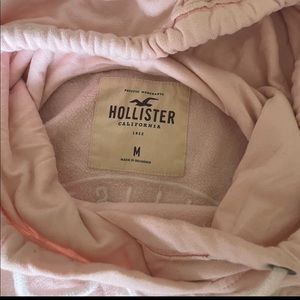 Light Pink, Hollister Pull Over Hoodie (pocket)